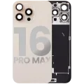 Back Glass w/ MagSafe Magnet & NFC & Flashlight Flex For iPhone 16 Pro Max (Used OEM Pull: Grade C) (Desert Titanium)
