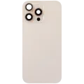 Back Glass w/ MagSafe Magnet & NFC & Flashlight Flex For iPhone 16 Pro Max (Used OEM Pull: Grade C) (Desert Titanium)