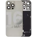 Back Glass w/ MagSafe Magnet & NFC & Flashlight Flex For iPhone 16 Pro Max (Used OEM Pull: Grade C) (Natural Titanium)
