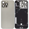 Back Glass w/ MagSafe Magnet & NFC & Flashlight Flex For iPhone 16 Pro Max (Used OEM Pull: Grade C) (Natural Titanium)