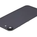 Back Glass w/ Wireless NFC Charging Flex & Flashlight Flex For iPhone 16e (Used OEM Pull: Grade B) (Black)