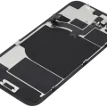 Back Glass w/ Wireless NFC Charging Flex & Flashlight Flex For iPhone 16e (Used OEM Pull: Grade B) (White)