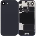 Заднє скло зі шлейфом бездротової зарядки й NFC та шлейфом спалаху для iPhone 16e (Used OEM Pull: Grade C) (чорний)