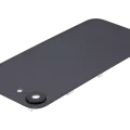 Back Glass w/ Wireless NFC Charging Flex & Flashlight Flex For iPhone 16e (Aftermarket) (Black)