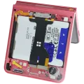 Inner OLED Assembly With Frame For Samsung Galaxy Z Flip 7 5G (US & International) (Service Pack) (Coral Red)