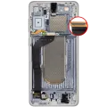 OLED Assembly With Frame For Samsung Galaxy S25 Edge (Service Pack) (Titanium Silver / Titanium Icyblue)
