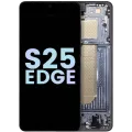 OLED Assembly With Frame For Samsung Galaxy S25 Edge (Service Pack) (Titanium Jetblack)