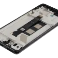OLED Assembly With Frame Compatible For Xiaomi Redmi Note 14 Pro 5G / Poco X7 (Refurbished) (Black)