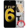 Inner OLED Assembly With Frame Compatible For Samsung Galaxy Z Flip 6 (F741) (US & International) (Refurbished) (White)