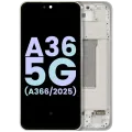 OLED Assembly With Frame For Samsung Galaxy A36 5G (A366 / 2025) (Service Pack) (Lime)