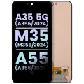 Дисплейний модуль (OLED) без рамки для Samsung Galaxy A35 5G (A356 / 2024) / M35 (M356 / 2024) / A55 (A556 / 2024) (Service Pack) (всі кольори)