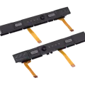 Plastic Rail (Right+Left) With Flex Cable for Nintendo Switch (Gray)