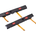 Plastic Rail (Right+Left) With Flex Cable for Nintendo Switch (Red)