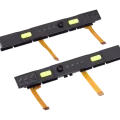 Plastic Rail (Right+Left) With Flex Cable for Nintendo Switch (Yellow)