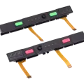 Plastic Rail (Right+Left) With Flex Cable for Nintendo Switch (Pink / Green)