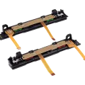 Plastic Rail (Right+Left) With Flex Cable for Nintendo Switch (Pink / Green)