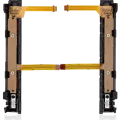 Plastic Rail (Right+Left) With Flex Cable for Nintendo Switch (Red / Blue)