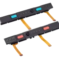 Plastic Rail (Right+Left) With Flex Cable for Nintendo Switch (Red / Blue)