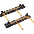 Plastic Rail (Right+Left) With Flex Cable for Nintendo Switch (Red / Blue)