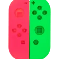 Housing Shell For Nintendo Switch Joy Con Controller (Green / Pink)
