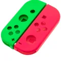 Housing Shell For Nintendo Switch Joy Con Controller (Green / Pink)