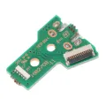 Плата роз'єму Micro USB зарядки зі шлейфом 12-pin для контролера PlayStation 4 (Версія 1: JDS-050 / JDS-055)