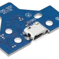 USB Charging Port Board With 14-Pin Flex Cable for PlayStation 4 Controllers (Version 1: JDS-001)