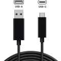 Кабель USB-A на USB-C зарядки та передачі даних (1.5м, 5ft) для геймпадів PS5 / Xbox Series X / Switch Pro та USB-C пристроїв