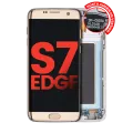 OLED Assembly With Frame For Samsung Galaxy S7 Edge G935A (North American Version) (Aftermarket Plus) (Gold Platinum)
