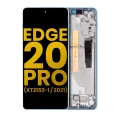 LCD Assembly With Frame For Motorola Edge 20 Pro (XT2153-1 / 2021) (Refurbished) (Iridescent Cloud)