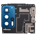 Motherboard Protective Cover For Motorola Edge 20 Pro (XT2153-1 / 2021) (Blue Vegan Leather)