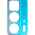 Back Camera Lens Bracket For Motorola Edge 20 Pro (XT2153-1 / 2021) (Blue Vegan Leather)