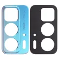 Back Camera Lens Bracket For Motorola Edge 20 Pro (XT2153-1 / 2021) (Blue Vegan Leather)