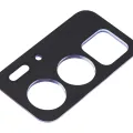 Back Camera Lens Bracket For Motorola Edge 20 Pro (XT2153-1 / 2021) (Blue Vegan Leather)