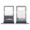 Single Sim Card Tray For Motorola Edge 20 Pro (XT2153-1 / 2021) (Blue Vegan Leather)