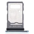 Single Sim Card Tray For Motorola Edge 20 Pro (XT2153-1 / 2021) (Blue Vegan Leather)