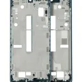 Mid-Frame Housing For Motorola Edge 20 Pro (XT2153-1 / 2021) (Blue Vegan Leather)