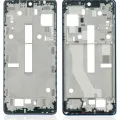 Mid-Frame Housing For Motorola Edge 20 Pro (XT2153-1 / 2021) (Blue Vegan Leather)