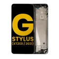 Дисплейний модуль (LCD) з рамкою для Motorola Moto G Stylus 5G (XT2131 / 2021) (Refurbished) (Cosmic Emerald)