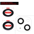 Back Camera Lens (Glass Only) With Adhesive For iPhone 15 / 15 Plus (2 Piece Set) (Aftermarket Plus) (10 Pack)