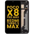 OLED Assembly With Frame For Xiaomi Poco X8 Pro Max / Redmi Turbo 5 Max (Refurbished) (Black)