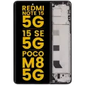 OLED Assembly With Frame For Xiaomi Redmi Note 15 5G / Redmi Note 15 SE 5G / POCO M8 5G (Refurbished) (Black)