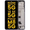 OLED Assembly With Frame For Xiaomi Redmi Note 15 5G / Redmi Note 15 SE 5G / POCO M8 5G (Refurbished) (Mist Purple)