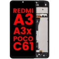 Дисплейний модуль з рамкою для Xiaomi Redmi A3 / A3x / Poco C61 (Aftermarket Plus) (Усі кольори)