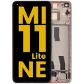OLED Assembly With Frame For Xiaomi Mi 11 Lite 5G NE (Refurbished) (Peach Pink)