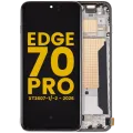 OLED Assembly With Frame For Motorola Edge 70 Pro (XT2607-1/-2 / 2026) (Refurbished) (Lily White)