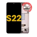 OLED Assembly With Frame For Samsung Galaxy S22 5G (US & International Version) (Refurbished) (Pink Gold)