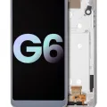 LCD Assembly With Frame For LG G6 (Genuine OEM) (Ice Platinum Silver)